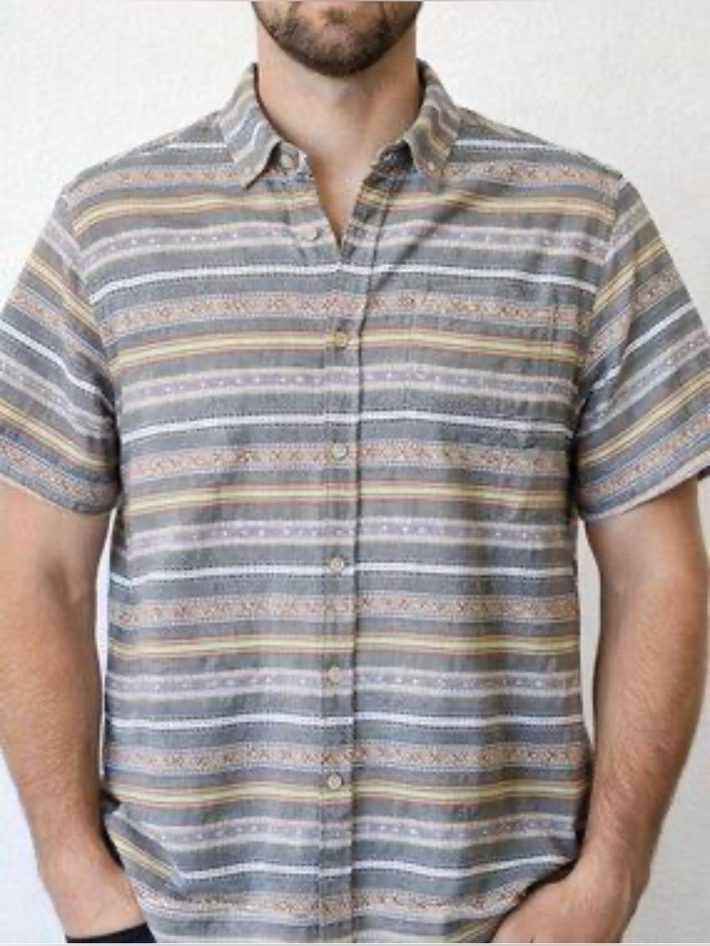 Carbon2Cobalt button down shirt